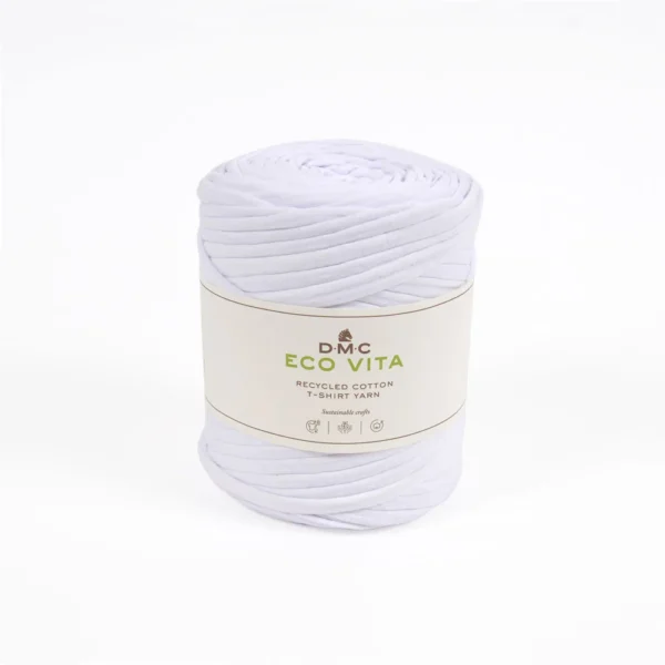 DMC Eco Vita Recycled cotton T-shirt Yarn White