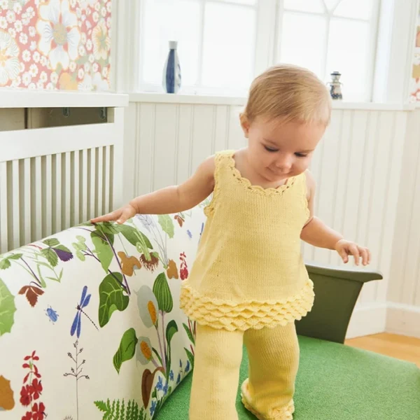 2603_07 Rosette Top, Pants & Bloomer baby